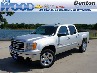 gmc sierra 1500 2012 lt  gray sle flex fuel 8 cylinders 2 wheel drive 6 speed automatic 76206