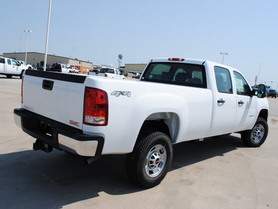 gmc sierra 2500hd 2012 white work truck gasoline 8 cylinders 4 wheel drive 6 speed automatic 76206