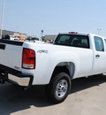 gmc sierra 2500hd 2012 white work truck gasoline 8 cylinders 4 wheel drive 6 speed automatic 76206