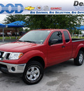 nissan frontier 2010 red pickup truck se gasoline 6 cylinders 2 wheel drive automatic 76206