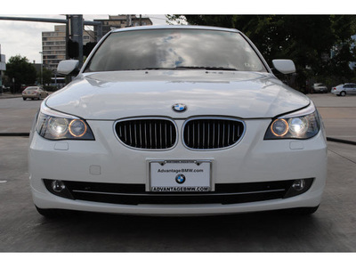 bmw 5 series 2008 white sedan 535i gasoline 6 cylinders rear wheel drive automatic 77002