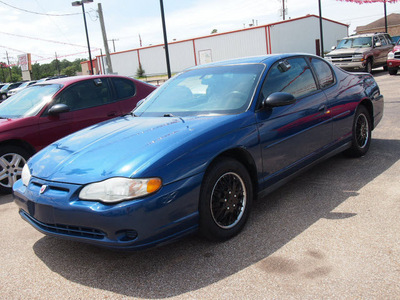 chevrolet monte carlo 2003 blue coupe ls gasoline 6 cylinders front wheel drive automatic 77301
