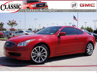 infiniti g37 coupe 2010 red coupe gasoline 6 cylinders rear wheel drive automatic 76018