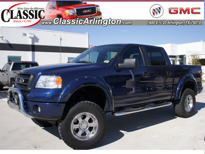 ford f 150 2007 dk  blue fx4 flex fuel 8 cylinders 4 wheel drive automatic with overdrive 76018