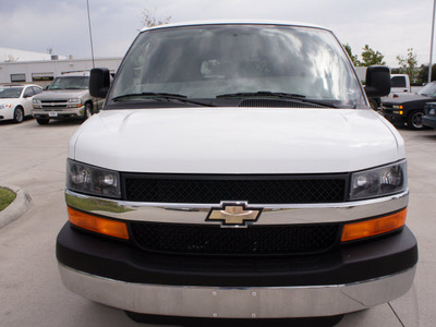 chevrolet express 2011 white van lt 3500 flex fuel 8 cylinders rear wheel drive not specified 76018