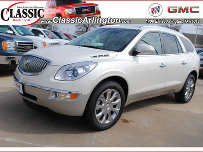 buick enclave 2012 white premium gasoline 6 cylinders front wheel drive automatic 76018
