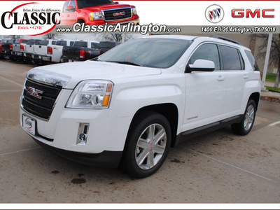 gmc terrain 2012 olympic white suv slt 1 flex fuel 6 cylinders front wheel drive automatic 76018