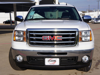 gmc sierra 1500 2012 white sle flex fuel 8 cylinders 2 wheel drive automatic 76018