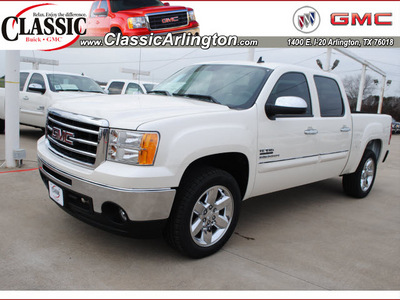 gmc sierra 1500 2012 white diamond sle flex fuel 8 cylinders 2 wheel drive automatic 76018