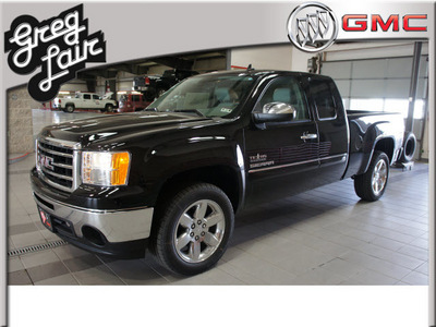 gmc sierra 1500 2012 black pickup truck sle flex fuel 8 cylinders 2 wheel drive 6 speed automatic 79015