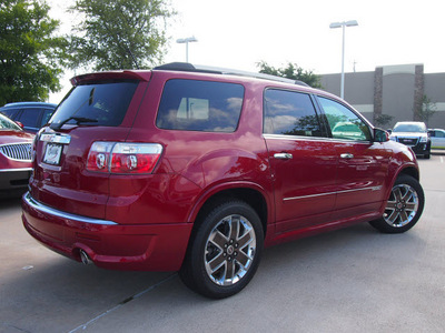 gmc acadia 2012 red suv denali gasoline 6 cylinders front wheel drive automatic 76018