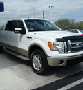 ford f 150 2010 white king ranch flex fuel 8 cylinders 4 wheel drive 6 speed automatic 76234