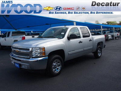 chevrolet silverado 1500 2012 silver ls flex fuel 8 cylinders 2 wheel drive 4 speed automatic 76234