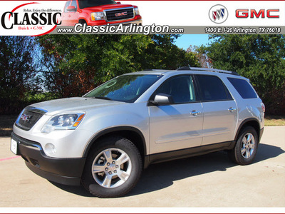 gmc acadia 2012 silver suv sle gasoline 6 cylinders front wheel drive automatic 76018