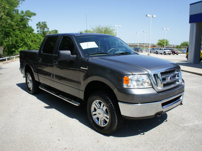 ford f 150 2008 gray xlt gasoline 8 cylinders 4 wheel drive automatic with overdrive 76049