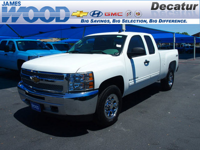 chevrolet silverado 1500 2012 white ls flex fuel 8 cylinders 4 wheel drive 4 speed automatic 76234