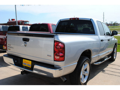 dodge ram pickup 1500 2007 silver pickup truck slt flex fuel 8 cylinders rear wheel drive automatic with overdrive 77340