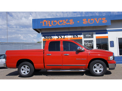 dodge ram pickup 1500 2002 red pickup truck slt gasoline 8 cylinders rear wheel drive automatic 79110