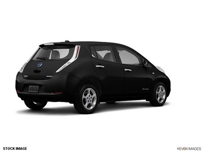 nissan leaf 2012 black hatchback sl l 4 cylinders front wheel drive automatic 77301