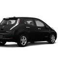 nissan leaf 2012 black hatchback sl l 4 cylinders front wheel drive automatic 77301