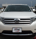 toyota highlander 2011 white suv limited gasoline 6 cylinders front wheel drive automatic 76018