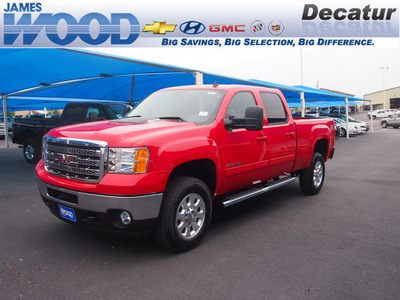 gmc sierra 2500hd 2012 red slt gasoline 8 cylinders 4 wheel drive 6 speed automatic 76234