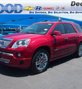 gmc acadia 2012 red suv denali gasoline 6 cylinders front wheel drive 6 speed automatic 76234