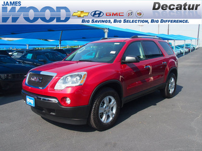 gmc acadia 2012 red suv sl gasoline 6 cylinders front wheel drive 6 speed automatic 76234