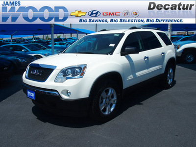 gmc acadia 2012 white suv sl gasoline 6 cylinders front wheel drive 6 speed automatic 76234