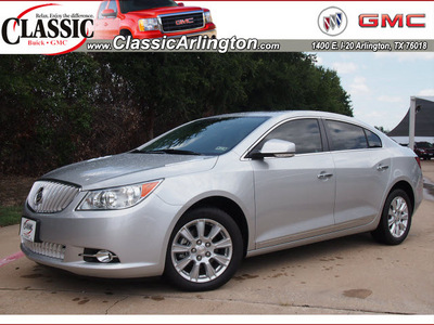 buick lacrosse 2012 silver sedan premium 1 gasoline 4 cylinders front wheel drive automatic 76018