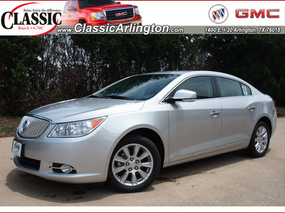 buick lacrosse 2012 silver sedan premium 1 gasoline 4 cylinders front wheel drive automatic 76018