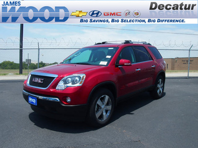 gmc acadia 2012 red suv slt 1 gasoline 6 cylinders front wheel drive 6 speed automatic 76234