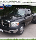 dodge ram pickup 3500 2008 black pickup truck st gasoline 8 cylinders rear wheel drive automatic 76049