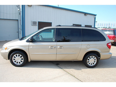 chrysler town and country 2003 tan van ex gasoline 6 cylinders front wheel drive automatic with overdrive 77340