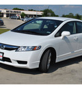 honda civic 2010 white sedan lx gasoline 4 cylinders front wheel drive 5 speed automatic 78233