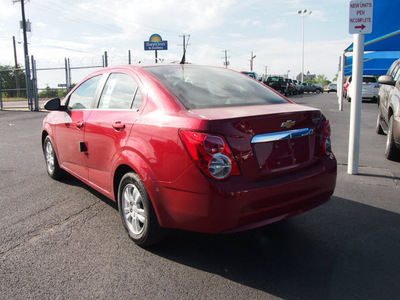 chevrolet sonic 2012 red sedan lt gasoline 4 cylinders front wheel drive 6 speed automatic 76234