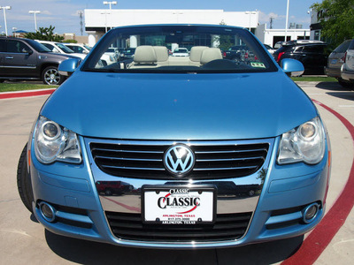 volkswagen eos 2008 blue vr6 gasoline 6 cylinders front wheel drive automatic 76018