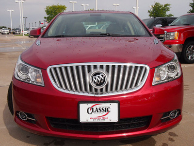 buick lacrosse 2012 red sedan premium 3 gasoline 6 cylinders front wheel drive automatic 76018