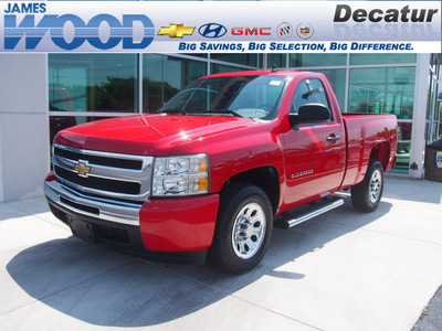 chevrolet silverado 1500 2010 red work truck flex fuel 8 cylinders 2 wheel drive 4 speed automatic 76234