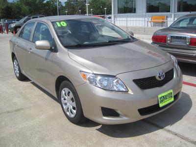 toyota corolla 2010 tan sedan le gasoline 4 cylinders front wheel drive automatic 77301