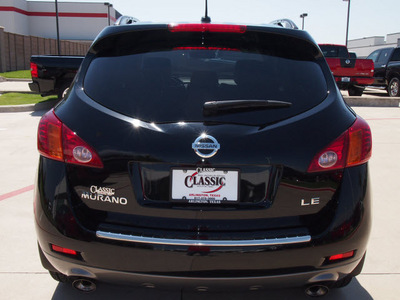 nissan murano 2010 black suv le gasoline 6 cylinders front wheel drive automatic with overdrive 76018