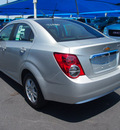 chevrolet sonic 2012 silver sedan lt gasoline 4 cylinders front wheel drive 6 speed automatic 76234