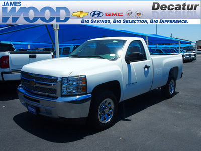 chevrolet silverado 1500 2012 white work truck flex fuel 8 cylinders 2 wheel drive 4 speed automatic 76234