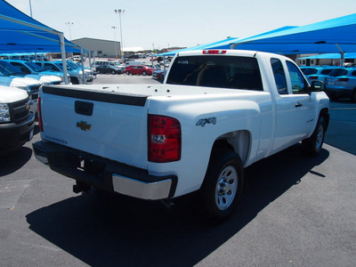 chevrolet silverado 1500 2012 white work truck flex fuel 8 cylinders 4 wheel drive 6 speed automatic 76234