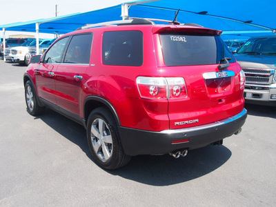 gmc acadia 2012 red suv slt 1 gasoline 6 cylinders front wheel drive 6 speed automatic 76234