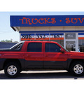 chevrolet avalanche 2003 red suv 1500 gasoline 8 cylinders 4 wheel drive automatic 79110