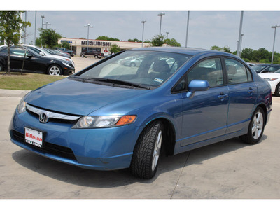 honda civic 2007 blue sedan ex gasoline 4 cylinders front wheel drive 5 speed automatic 78233