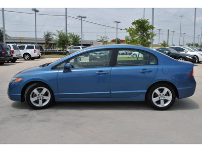 honda civic 2007 blue sedan ex gasoline 4 cylinders front wheel drive 5 speed automatic 78233