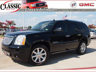 gmc yukon 2007 black suv denali gasoline 8 cylinders all whee drive automatic 76018