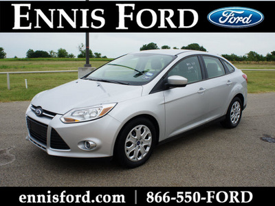 ford focus 2012 silver sedan se flex fuel 4 cylinders front wheel drive automatic 75119